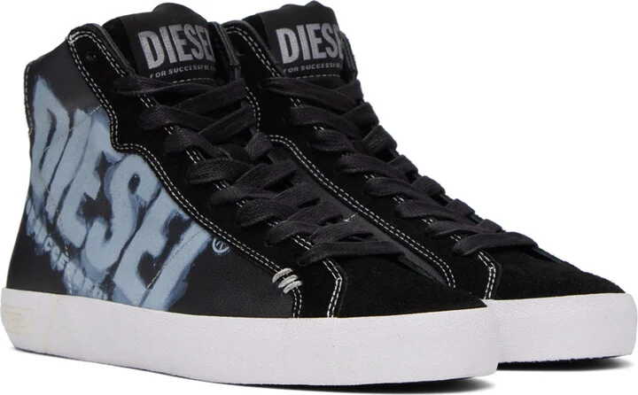 Diesel Black S-Leroji Mid X Sneakers - Image 4