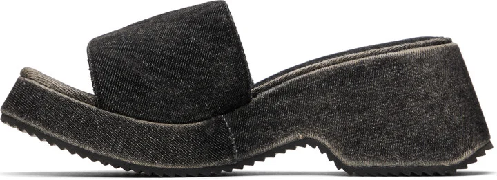 Diesel Black Sa-Oval D Pf W Heeled Sandals - Image 3