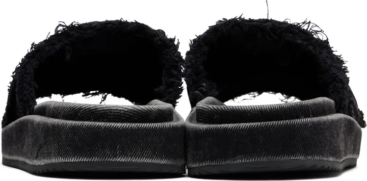 Diesel Black Sa-Slide D Oval Sandals - Image 2