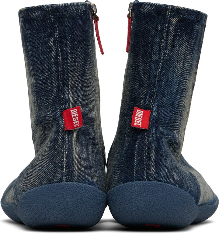Diesel Blue D-Shock Bt Boots - Image 2