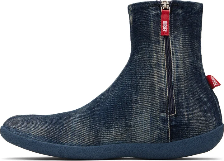 Diesel Blue D-Shock Bt Boots - Image 3