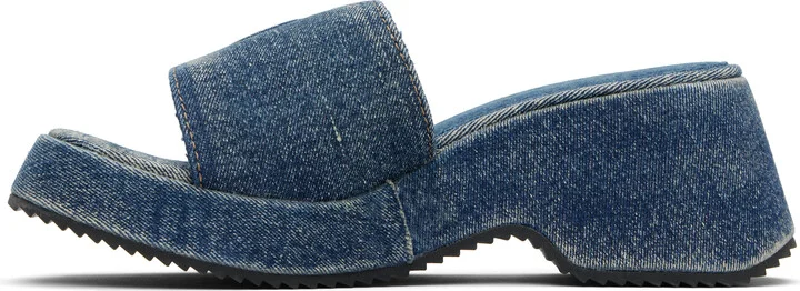 Diesel Blue Sa-Oval D Pf W Heeled Sandals - Image 3