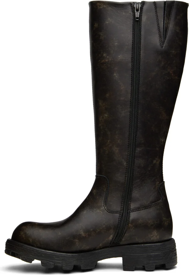 Diesel Brown D-Hammer Hb D W Tall Boots - Image 3