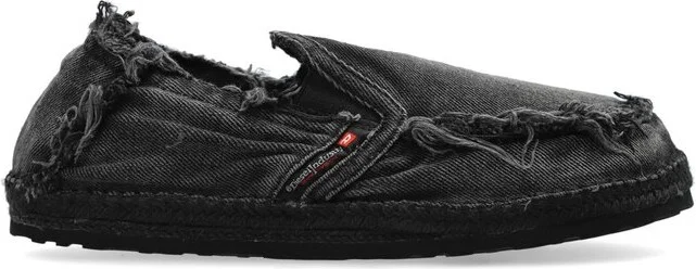 Diesel D-Lukas Esp Distressed Denim Espadrille Loafers