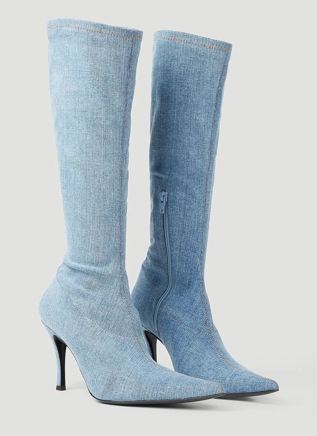 Diesel D-venus Kbt Boots - Woman Boots Blue Eu - 39 - Image 2