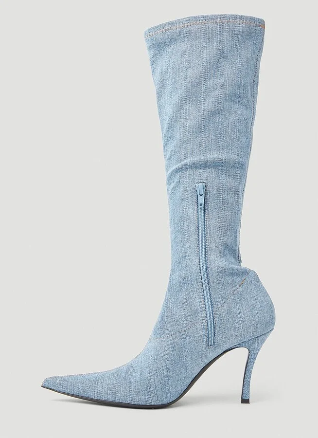 Diesel D-venus Kbt Boots - Woman Boots Blue Eu - 39 - Image 3