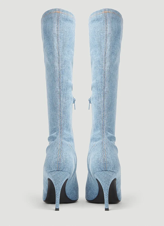 Diesel D-venus Kbt Boots - Woman Boots Blue Eu - 39 - Image 4