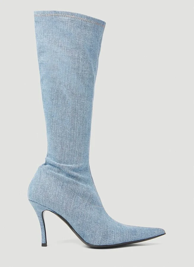 Diesel D-venus Kbt Boots - Woman Boots Blue Eu - 39