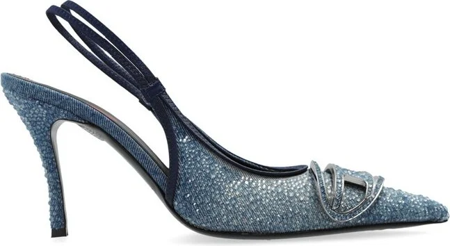 Diesel D-Venus Pointed-Toe Slingback Pumps