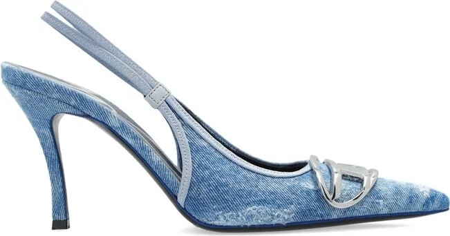 Diesel D-Venus Pointed Toe Slingback Pumps