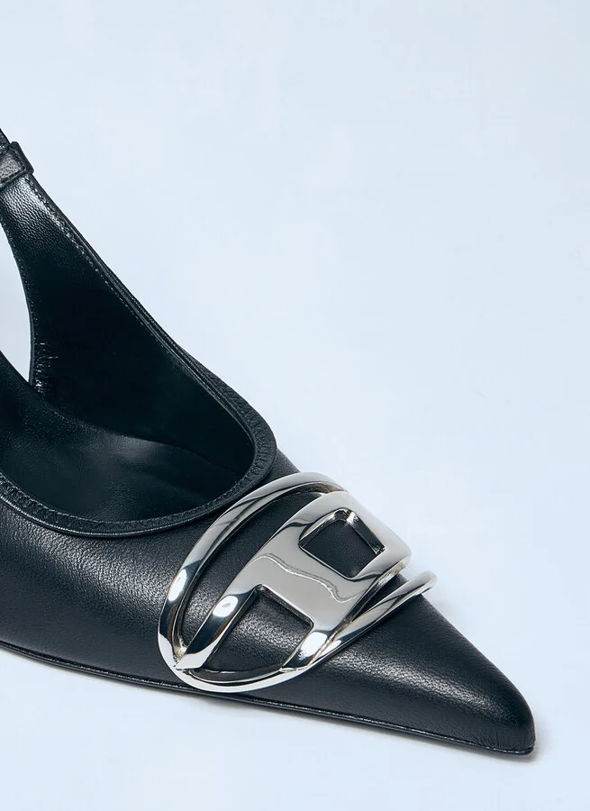 Diesel D-venus Sb Leather Pumps - Woman Heels Black Eu - 41 - Image 3