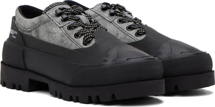 Diesel Gray & Black D-Hiko Sh X Derbys - Image 4