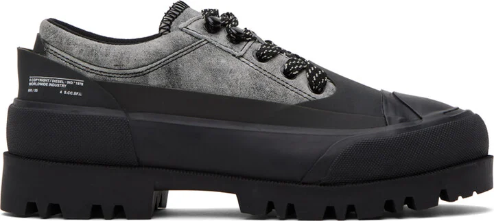 Diesel Gray & Black D-Hiko Sh X Derbys