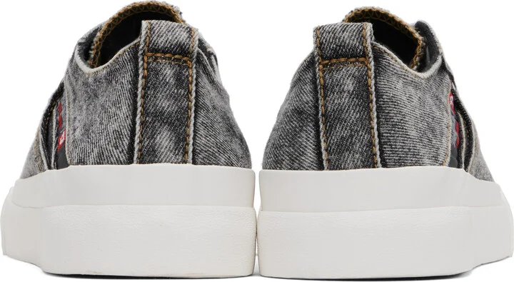 Diesel Gray & White S-Athos Nmd Low Sneakers - Image 2