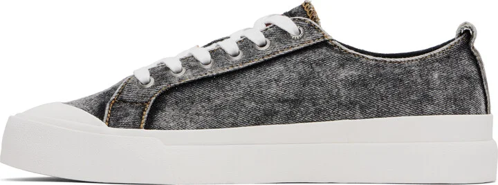Diesel Gray & White S-Athos Nmd Low Sneakers - Image 3