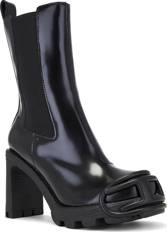 Diesel Hammer Chelsea Boot in Black - Image 2