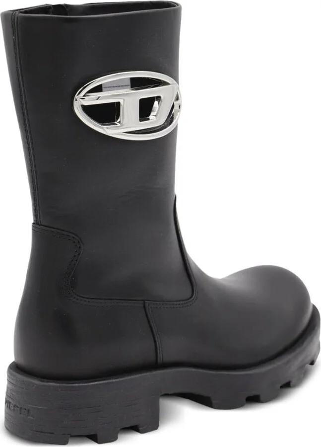 Diesel Leather Biker Boots - Image 4