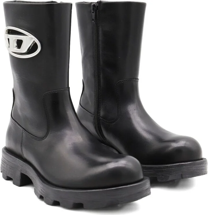 Diesel Leather Biker Boots - Image 2
