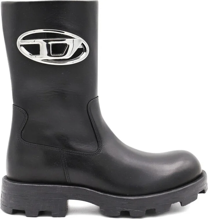 Diesel Leather Biker Boots