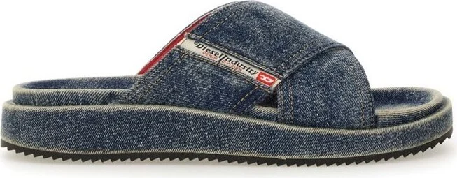 Diesel Sa-Slide Cris Cros Denim Slides