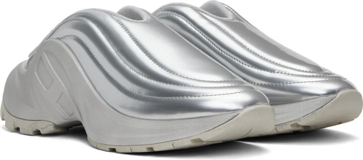Diesel Silver S-D-Runner X Sneakers - Image 4