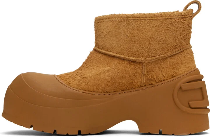 Diesel Tan D-Donald Montone Chelsea Boots - Image 3