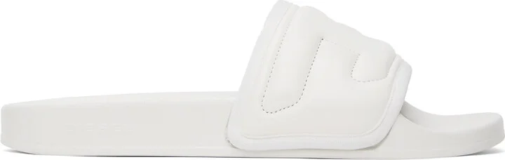 Diesel White Sa-Mayemi Puf Pool Slides