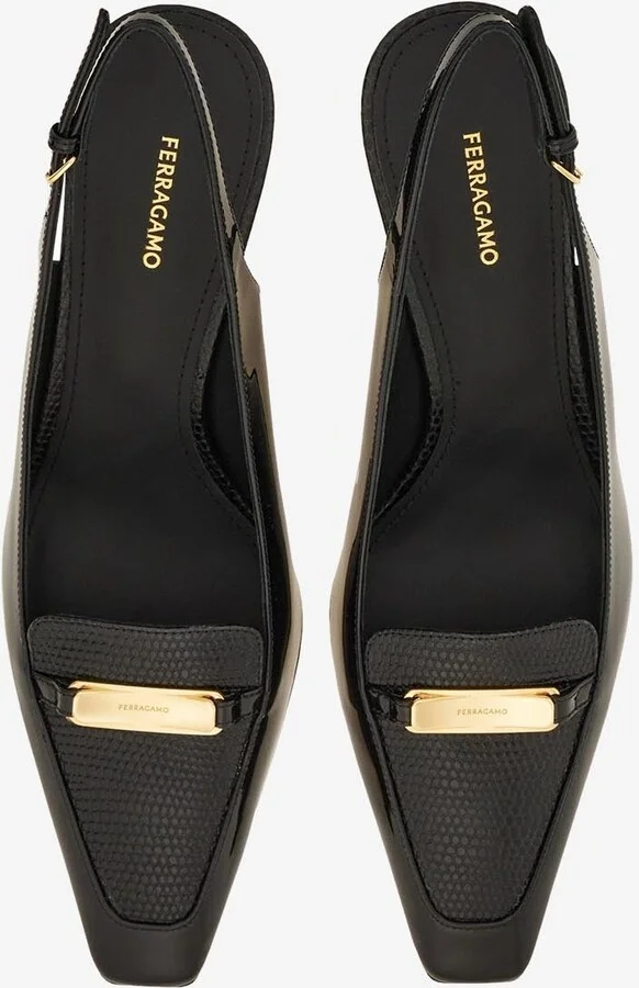 Dilli 55 Vara Buckle Slingback Pumps - Image 2