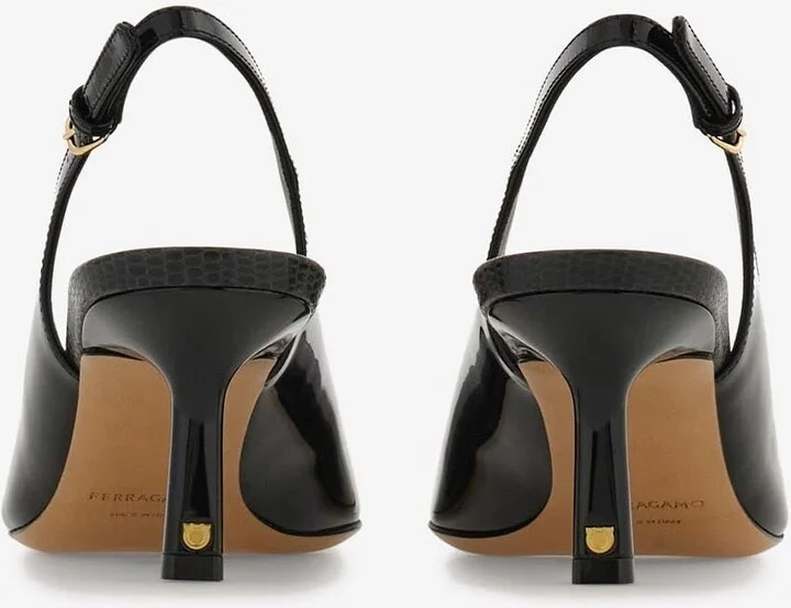 Dilli 55 Vara Buckle Slingback Pumps - Image 3