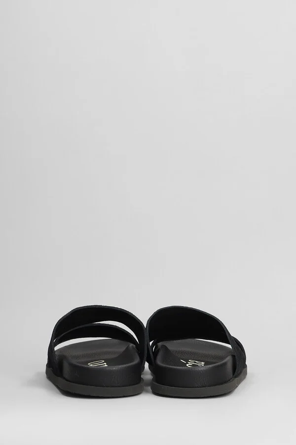 Dilys Flats In Black Suede - Image 4