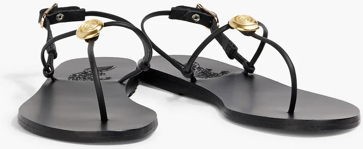 Dimitria embellished leather slingback sandals - Image 2