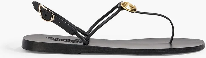 Dimitria embellished leather slingback sandals