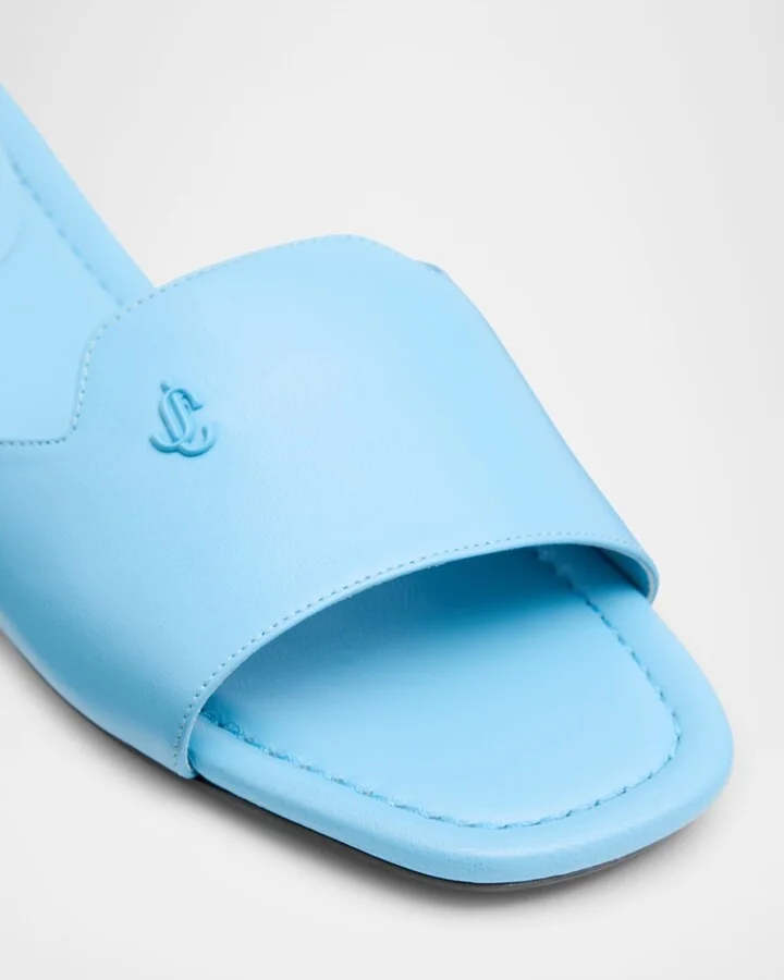 Dina Leather Flat Slide Style - Image 9