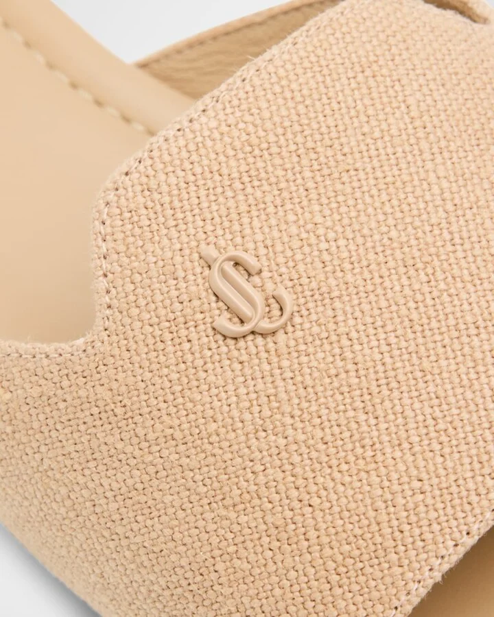 Dina Linen Flat Slide Style - Image 5