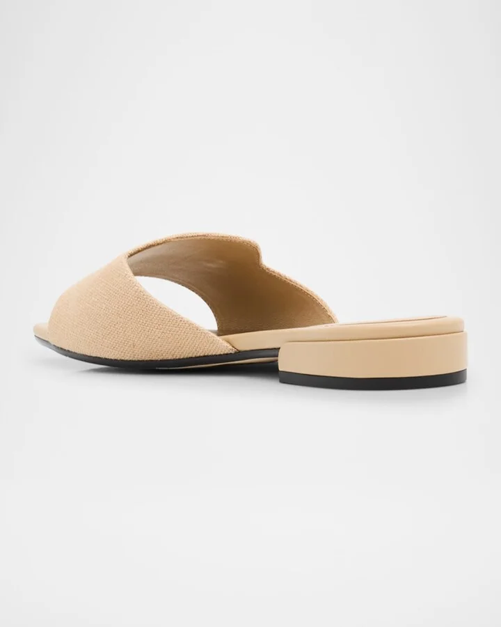 Dina Linen Flat Slide Style - Image 6