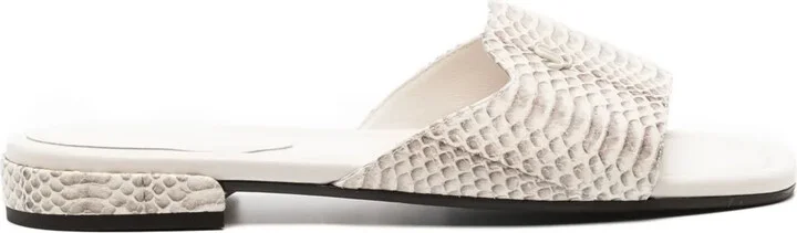 Dina snakeskin-print sandals
