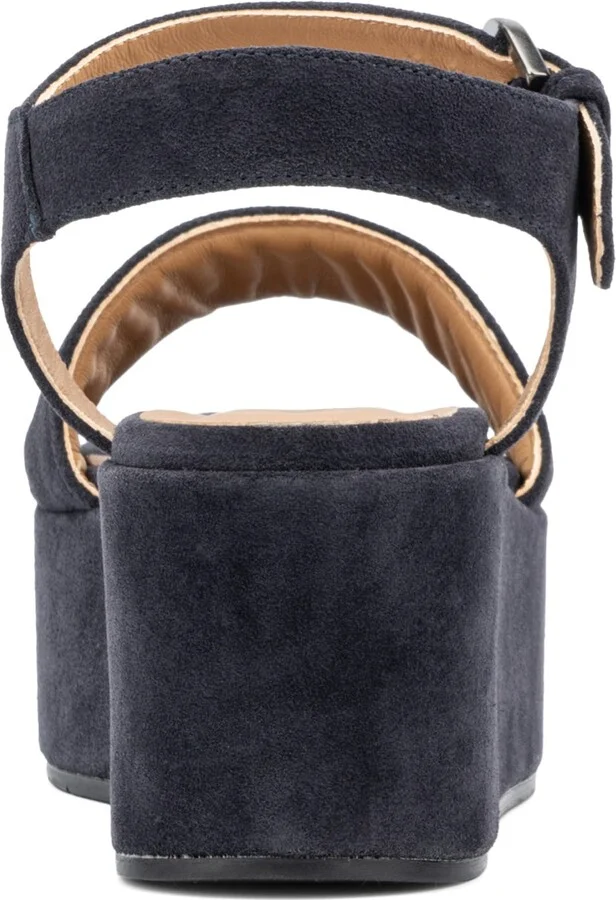 Dinah Water Repellent Ankle Strap Platform Wedge Sandal - Image 6