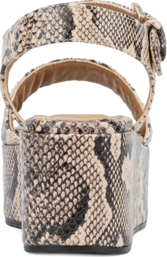 Dinah Water Repellent Ankle Strap Platform Wedge Sandal - Image 8