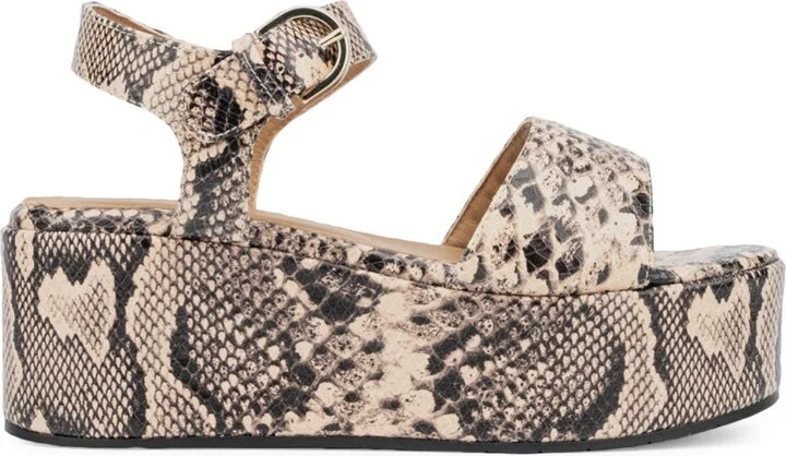 Dinah Water Repellent Ankle Strap Platform Wedge Sandal - Image 9