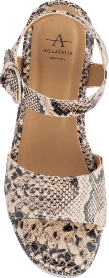 Dinah Water Repellent Ankle Strap Platform Wedge Sandal - Image 10