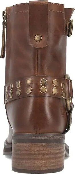 Dingo Anarchy Leather Bootie Women's Boots Brown : 6 B - Medium - Image 4