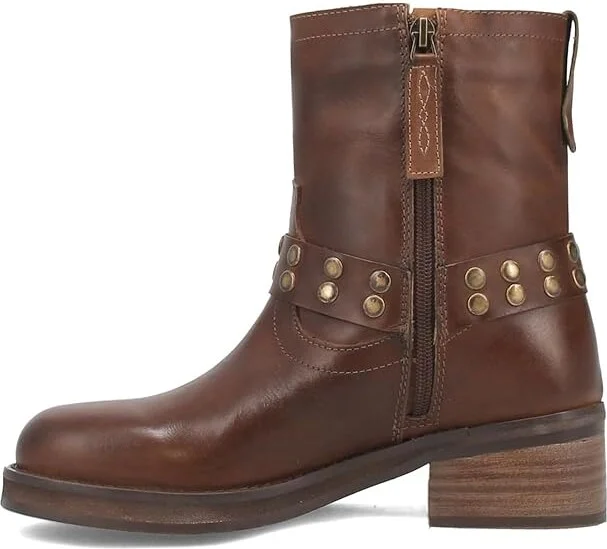 Dingo Anarchy Leather Bootie Women's Boots Brown : 6 B - Medium - Image 5