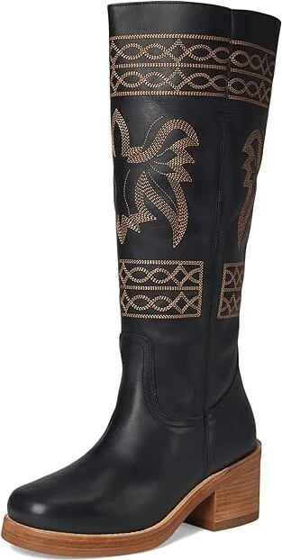 Dingo Avalon Cowboy Women's Boots Black : 8 B - Medium, Leather - Image 5