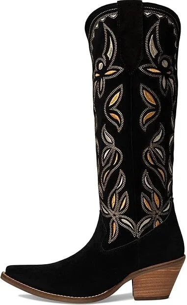Dingo Bandelera Leather Boot Women's Boots Black : 6.5 B - Medium - Image 6