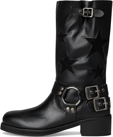 Dingo Blacklist Leather Boot Women's Boots Black : 7 B - Medium, Leather/Rubber/Suede - Image 6
