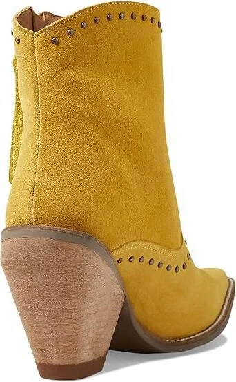 Dingo Classy N' Sassy Women's Shoes Yellow Suede : 8.5 B - Medium - Image 4