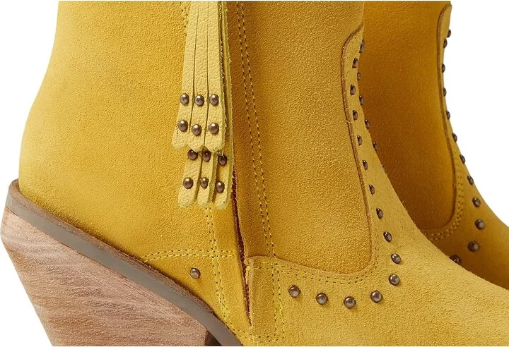 Dingo Classy N' Sassy Women's Shoes Yellow Suede : 8.5 B - Medium - Image 6