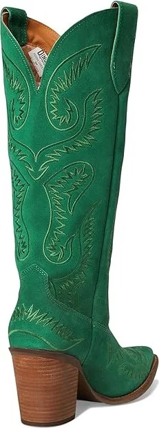 Dingo Evita Cowboy Women's Boots Green : 8.5 B - Medium, Leather/Suede - Image 4