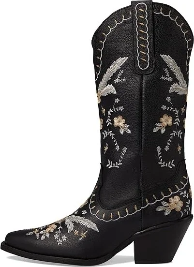 Dingo Full Bloom Women's Shoes Black : 8 B - Medium, Leather - Image 5