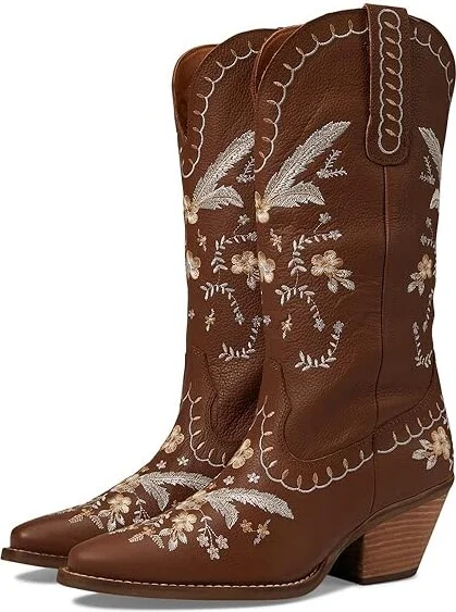 Dingo Full Bloom Women's Shoes Brown : 9.5 B - Medium, Leather